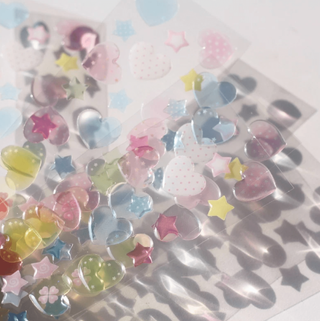[PT29] Polticker 'Happiness Post Office Collaboration' Epoxy Sticker Sheets (options) - Polticker_PT29S2 - Heart Candy_korean_sticker_stationery