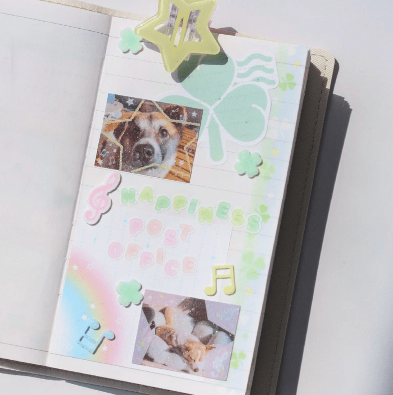 [PT30] Polticker 'Happiness Post Office Collaboration' Frame Sticker Sheets (options) - Polticker_PT30S1 - Sweets_korean_sticker_stationery