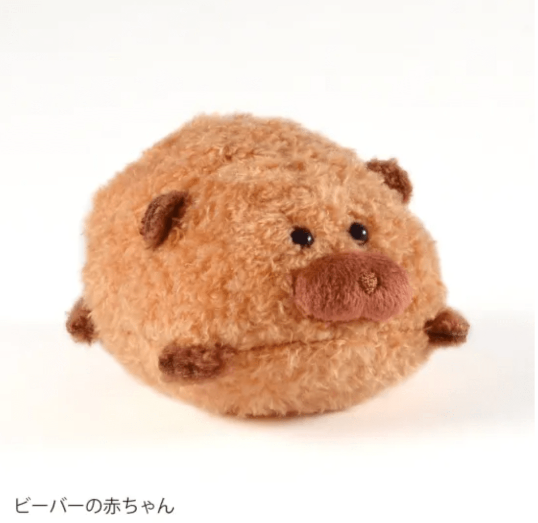 [Q - LIA] Yuru Swimmy Ocean Critter Plush (options) - Q - LIA_Beaver_korean_sticker_stationery