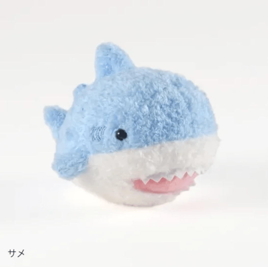 [Q - LIA] Yuru Swimmy Ocean Critter Plush (options) - Q - LIA_Shark_korean_sticker_stationery