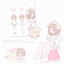 [RC04] NEW Rico Maru 'Milkish Love' Sticker Sheet -Rico Maru__korean_sticker_stationery