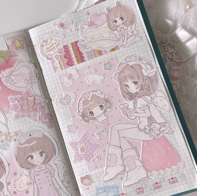 [RC04] NEW Rico Maru 'Milkish Love' Sticker Sheet -Rico Maru__korean_sticker_stationery