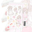 [RC05] NEW Rico Maru 'Cake Cat' Sticker Sheet -Rico Maru__korean_sticker_stationery