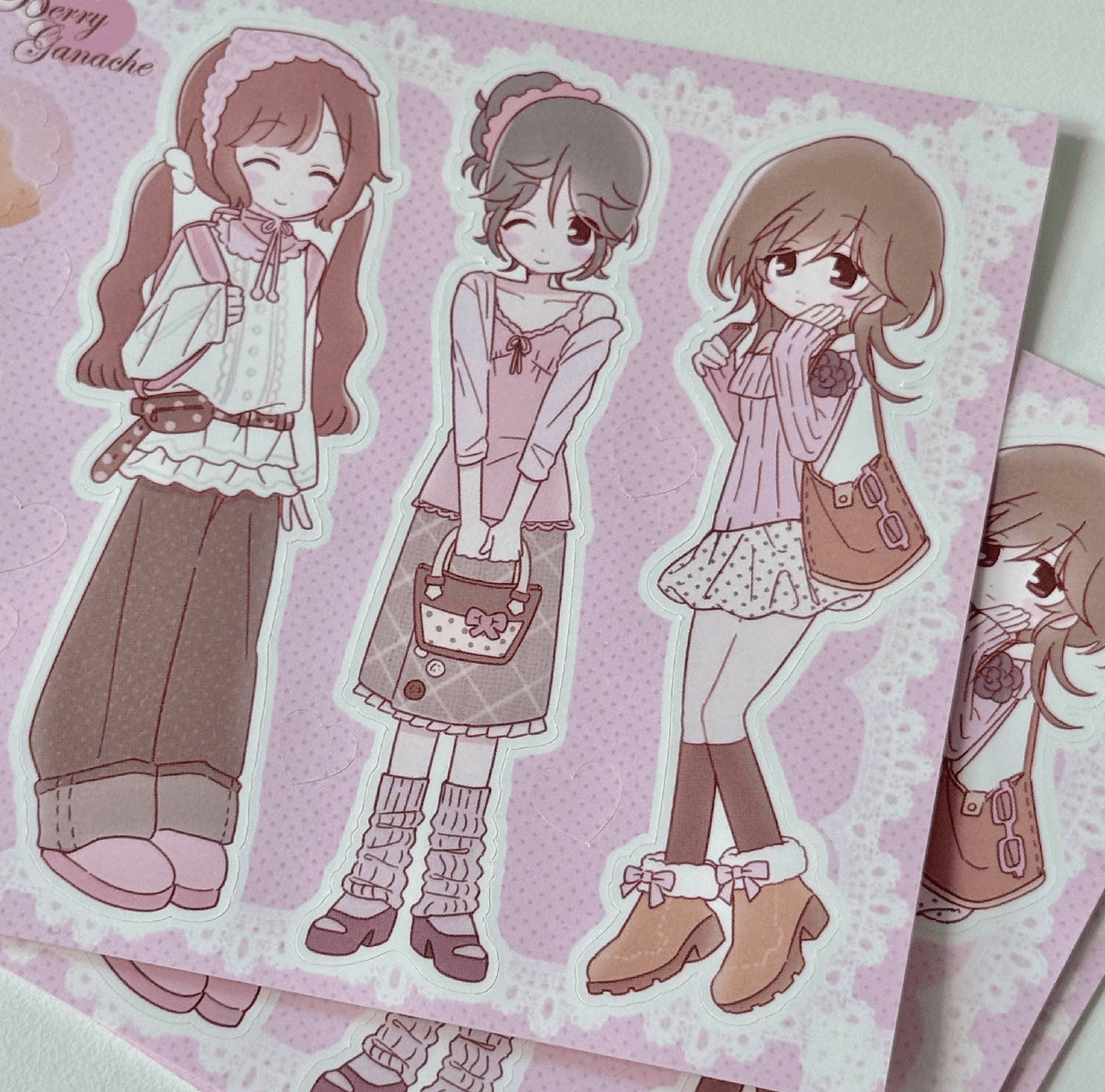 [RC16] NEW Rico Maru 'Berry Ganache' Sticker Sheet -Rico Maru__korean_sticker_stationery