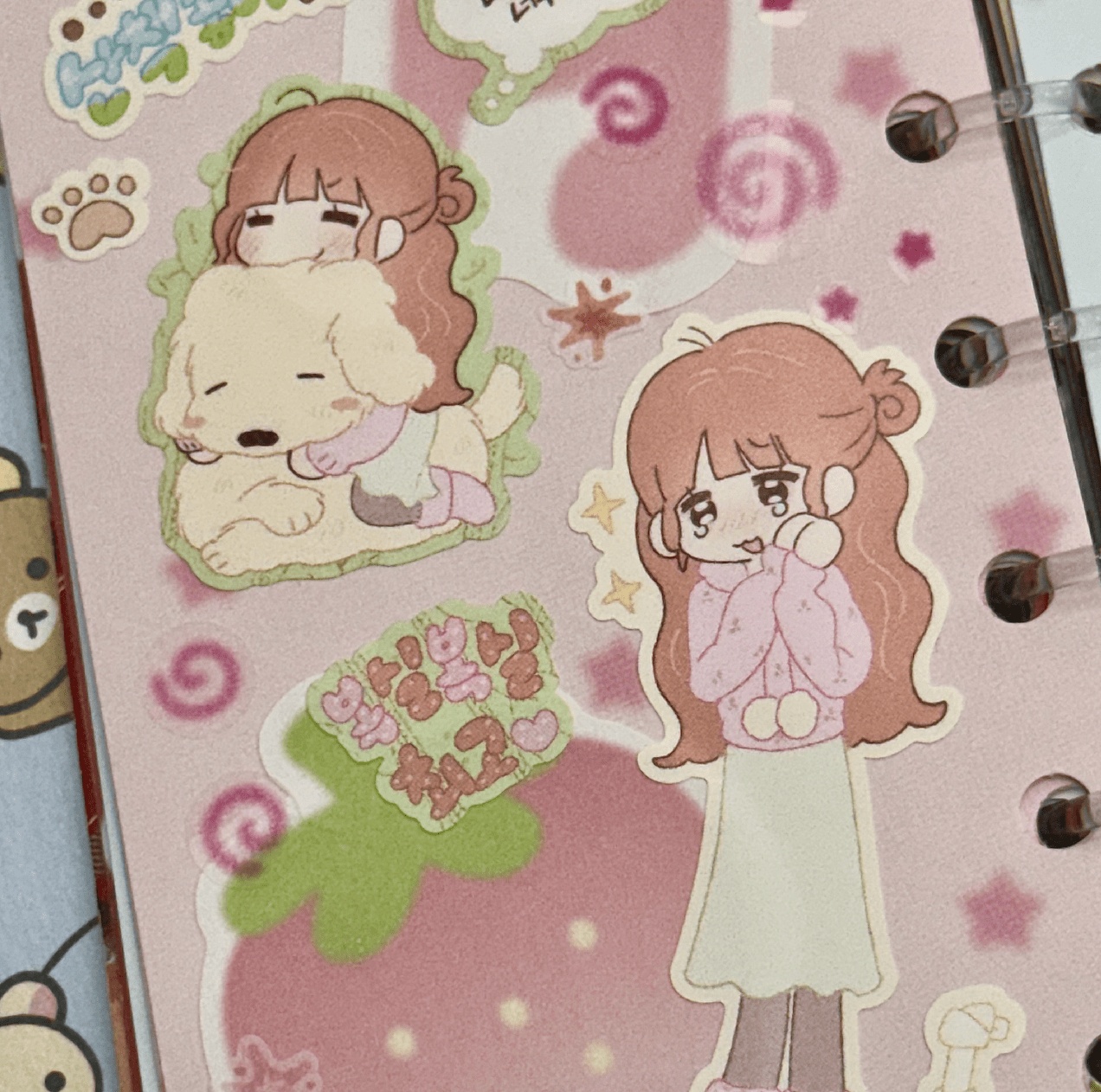 [RC22] NEW Rico Maru 'I Love Going on a Walk' Sticker Sheets -Rico Maru__korean_sticker_stationery