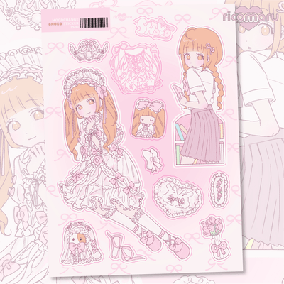 [RC23] NEW Rico Maru 'Mood Change' Sticker Sheets -Rico Maru__korean_sticker_stationery