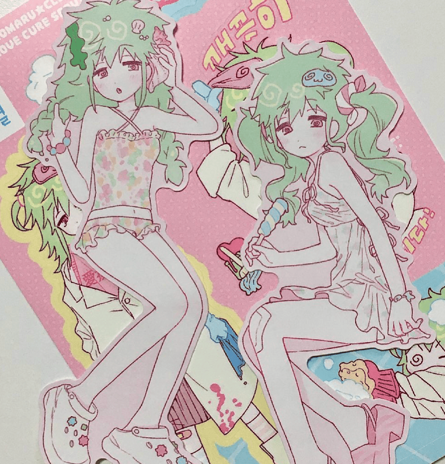 [RC26] NEW Rico Maru 'Summer Be Gone!' Sticker Flake Set -Rico Maru__korean_sticker_stationery