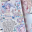 [RC28] NEW Rico Maru 'Summer Heart Pink/Blue' Sticker Sheet (options) -Rico Maru_RC28S1 - Pink (Shasha)_korean_sticker_stationery