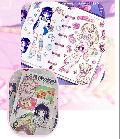[RC30] NEW Rico Maru 'Myu/Nyako' Sticker Sheets (options) -Rico Maru_RC30S1 - Myu_korean_sticker_stationery