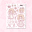 [RC34] NEW Rico Maru 'Shine/Rosey Paradise' Sticker Sheet (options) -Rico Maru_RC34S2 - Rosey (Strawberry)_korean_sticker_stationery