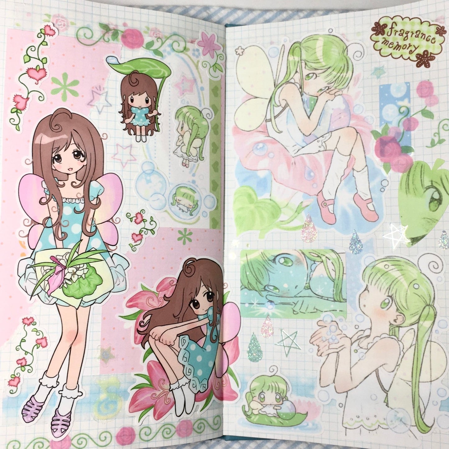 [RC35] NEW Rico Maru x Cotton World Collaboration 'Fairy Wish' Sticker Pack -Rico Maru__korean_sticker_stationery