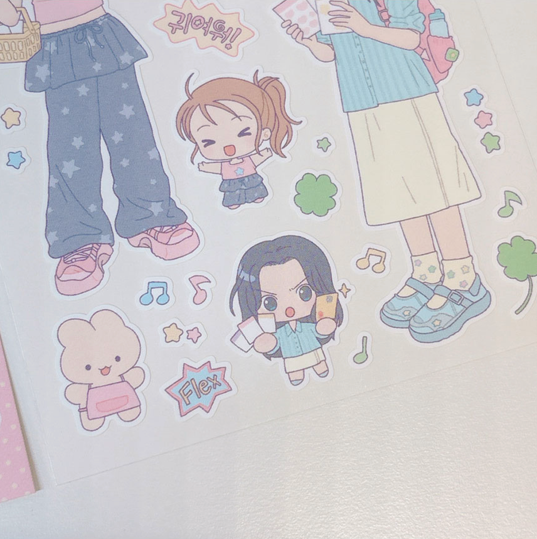 [RY08] Rayeon Fancy 'Collection Shop Tour' Matte Sticker Sheet - Rayeon Fancy__korean_sticker_stationery