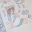 [RY10] Rayeon Fancy 'Girls' Sticker Sheet Pack (Pack/Singles) - Rayeon Fancy_RY10S2 - Red Glasses Girl_korean_sticker_stationery