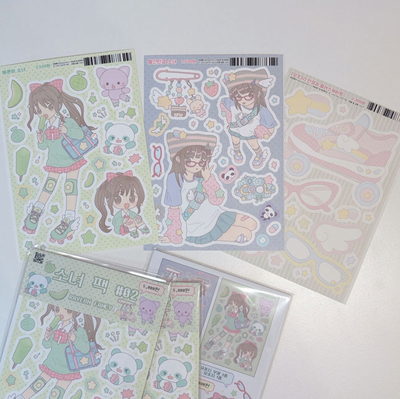 [RY10] Rayeon Fancy 'Girls' Sticker Sheet Pack (Pack/Singles) - Rayeon Fancy_RY10 - Pack_korean_sticker_stationery