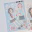 [RY28] Rayeon Fancy 'Blue Excitement' Matte Sticker Sheet - Rayeon Fancy__korean_sticker_stationery