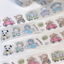 [RY33] Rayeon Fancy 'Let's Travel' Clear Pearl Glitter Kisscut Masking Tape - Rayeon Fancy__korean_sticker_stationery
