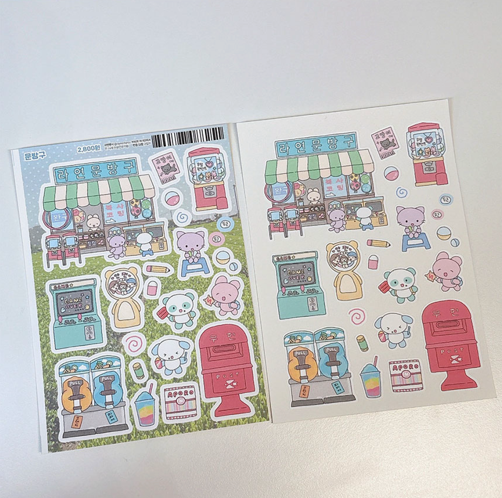 [RY39] NEW Rayeon Fancy 'Corner Shop' Matte Sticker Sheet - Rayeon Fancy__korean_sticker_stationery