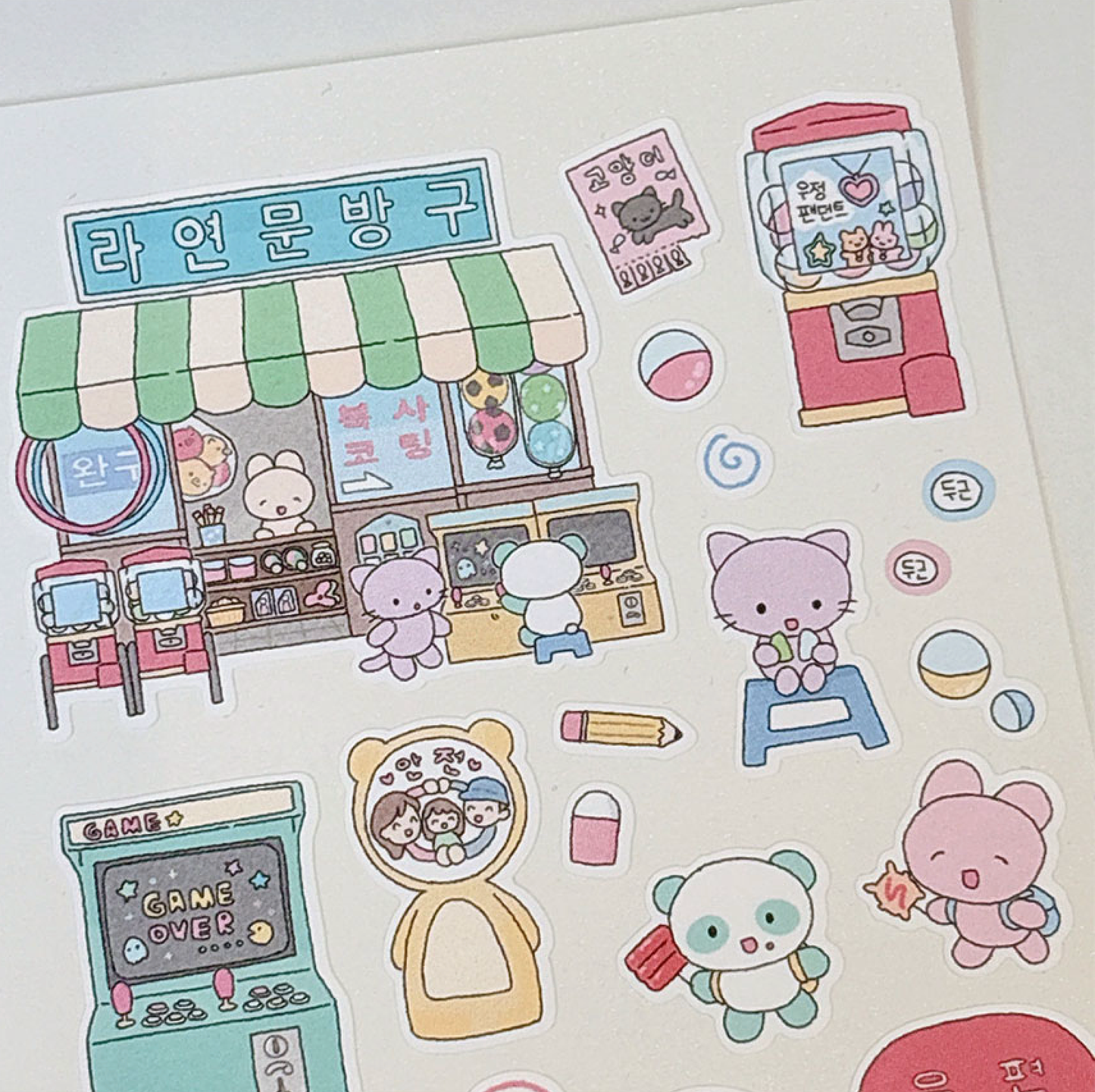 [RY39] NEW Rayeon Fancy 'Corner Shop' Matte Sticker Sheet - Rayeon Fancy__korean_sticker_stationery