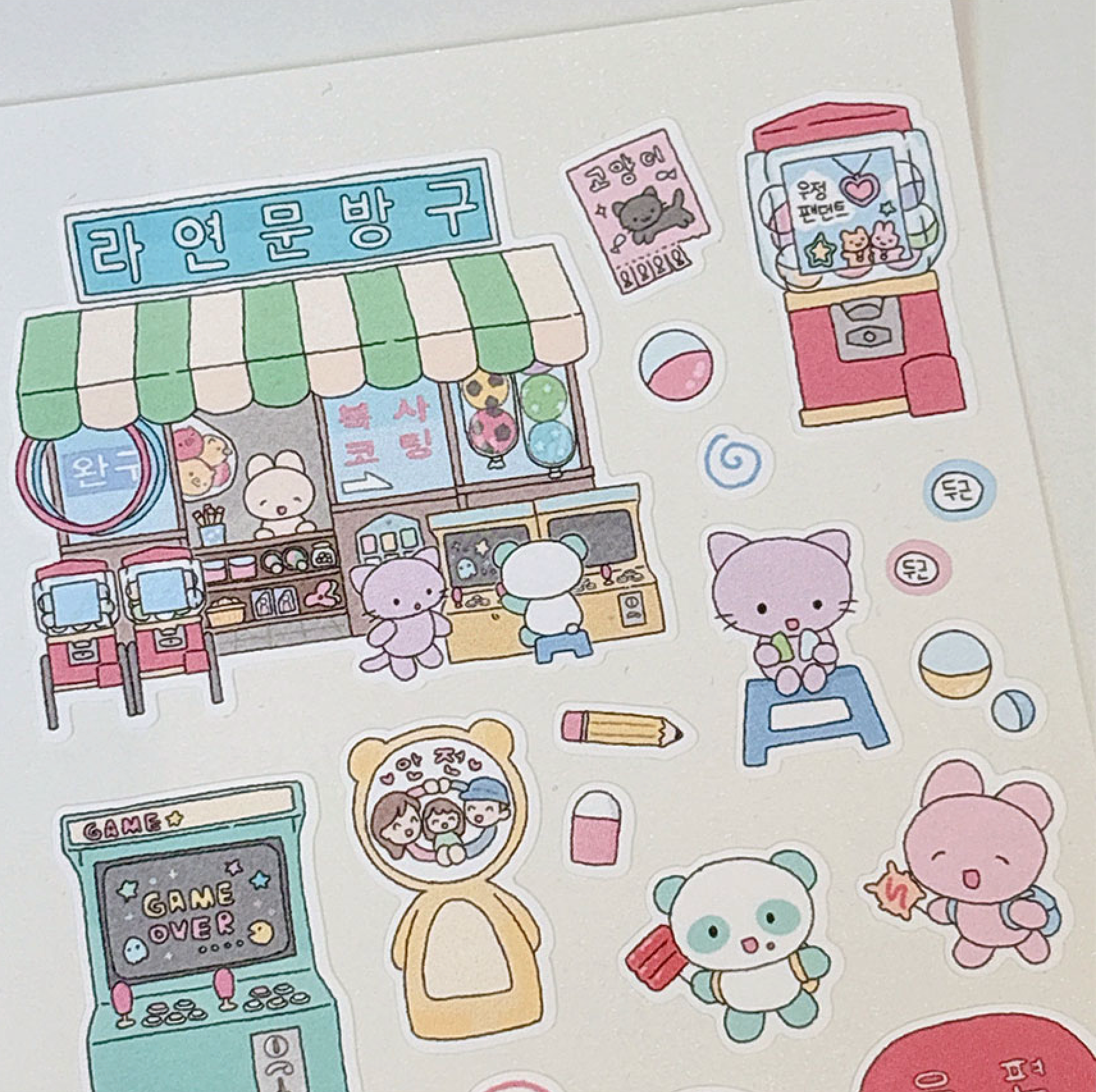 [RY39] NEW Rayeon Fancy 'Corner Shop' Matte Sticker Sheet - Rayeon Fancy__korean_sticker_stationery
