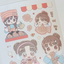 [RY44] NEW Rayeon Fancy 'Taiyaki' Matte Sticker Sheet - Rayeon Fancy__korean_sticker_stationery