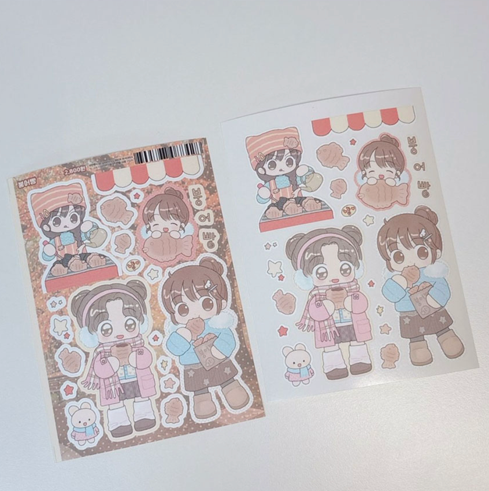 [RY44] NEW Rayeon Fancy 'Taiyaki' Matte Sticker Sheet - Rayeon Fancy__korean_sticker_stationery
