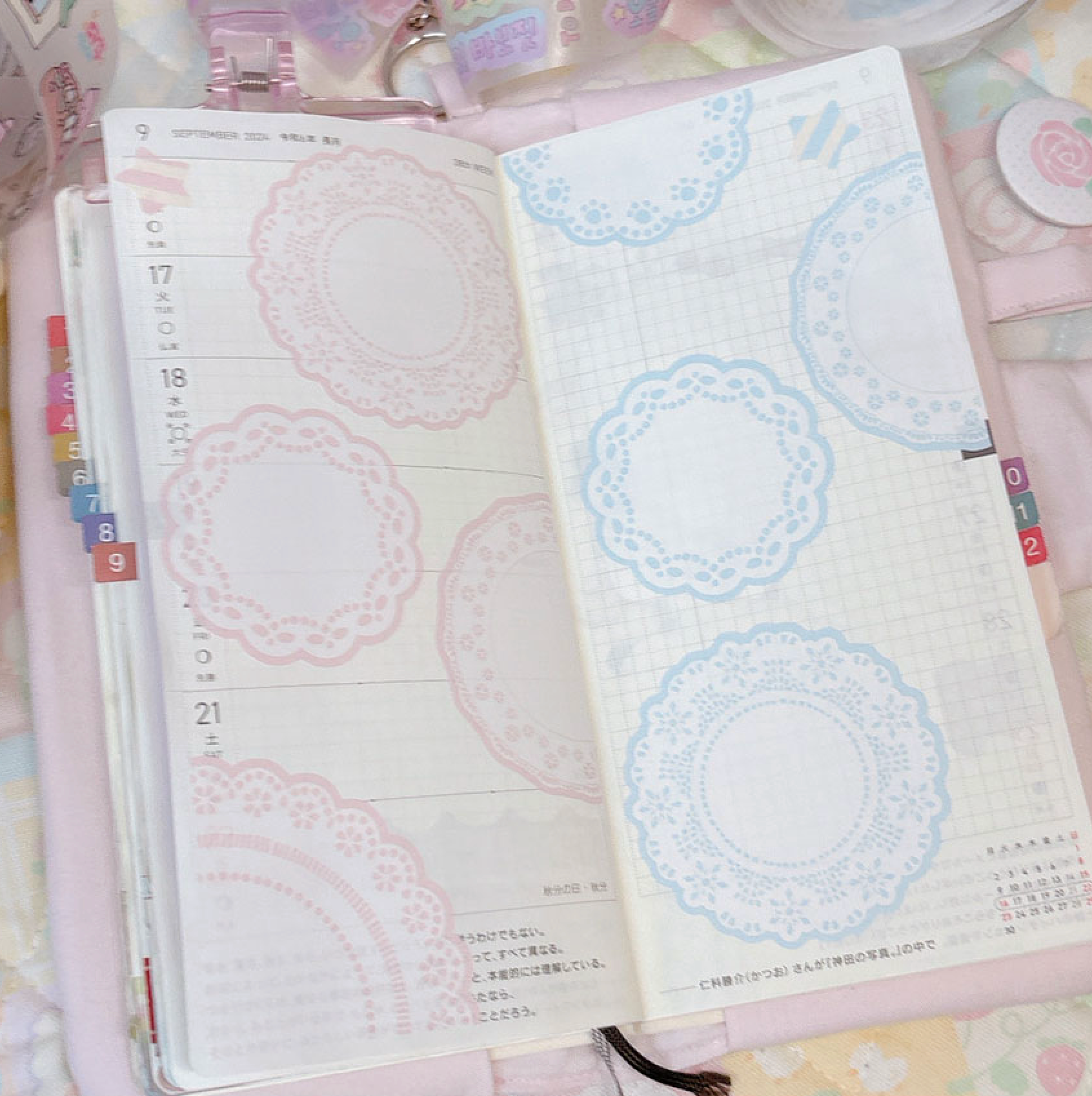 [RY49] NEW Rayeon Fancy 'Dolly Lace' Memo Sticker Sheets Set - Rayeon Fancy__korean_sticker_stationery
