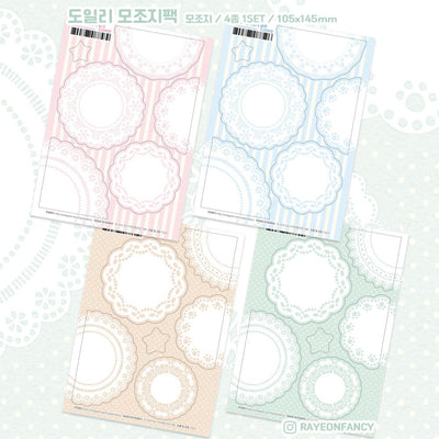 [RY49] NEW Rayeon Fancy 'Dolly Lace' Memo Sticker Sheets Set - Rayeon Fancy__korean_sticker_stationery