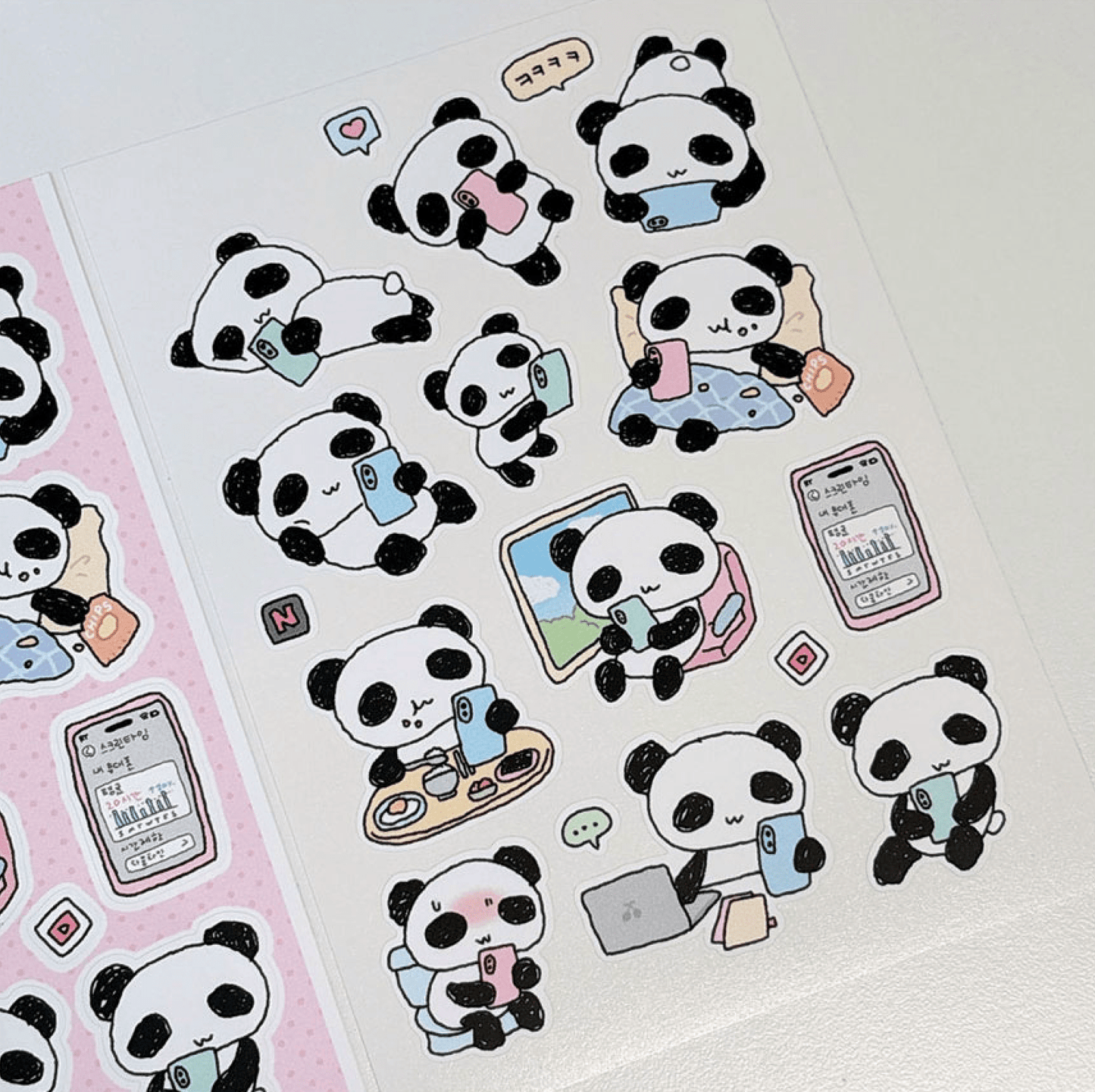 [RY55] NEW Rayeon Fancy 'Cellphone Addiction' Matte Sticker Sheet - Rayeon Fancy__korean_sticker_stationery