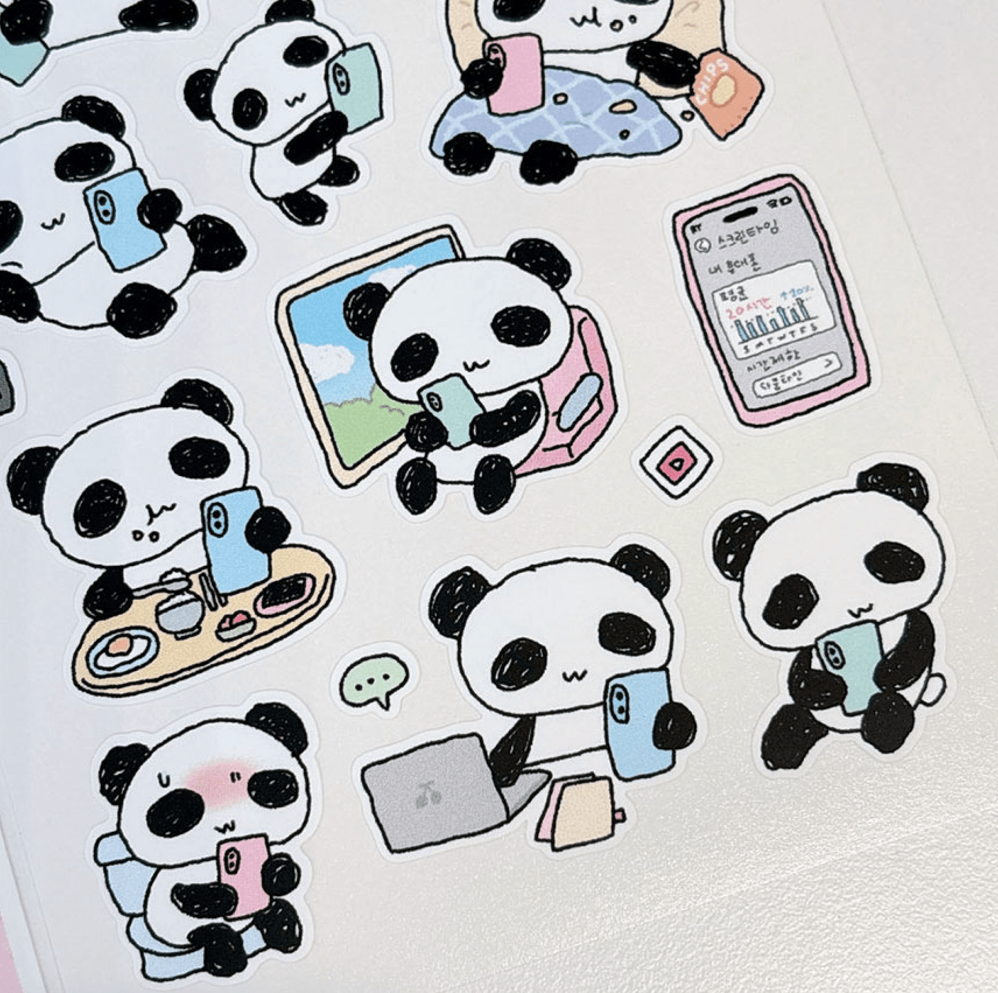 [RY55] NEW Rayeon Fancy 'Cellphone Addiction' Matte Sticker Sheet - Rayeon Fancy__korean_sticker_stationery