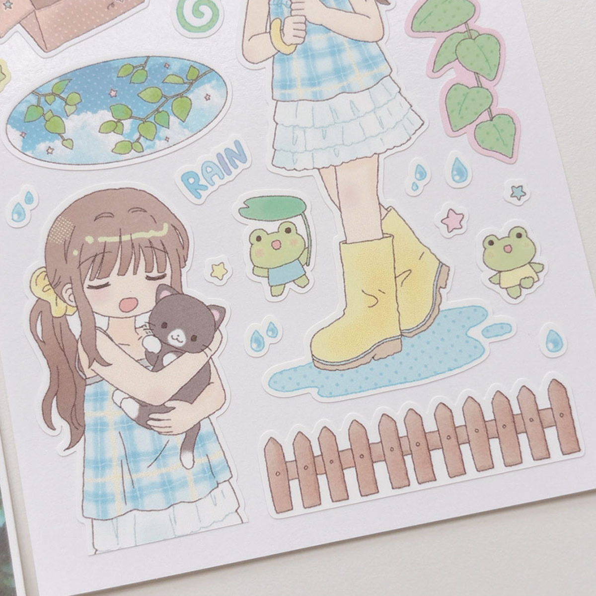 [RY60] NEW Rayeon Fancy 'Meeting You' Matte Sticker Sheet -Rayeon Fancy__korean_sticker_stationery