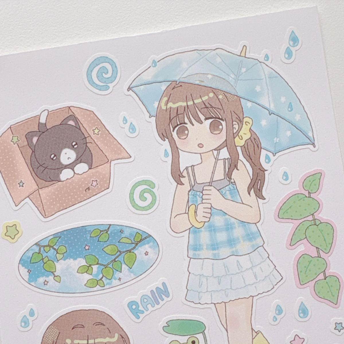 [RY60] NEW Rayeon Fancy 'Meeting You' Matte Sticker Sheet -Rayeon Fancy__korean_sticker_stationery