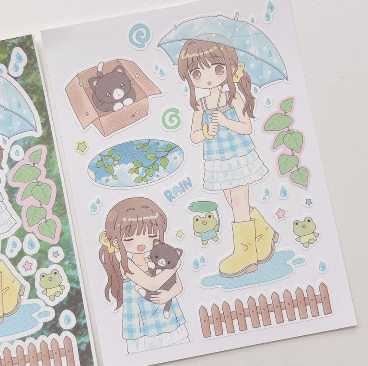 [RY60] NEW Rayeon Fancy 'Meeting You' Matte Sticker Sheet -Rayeon Fancy__korean_sticker_stationery