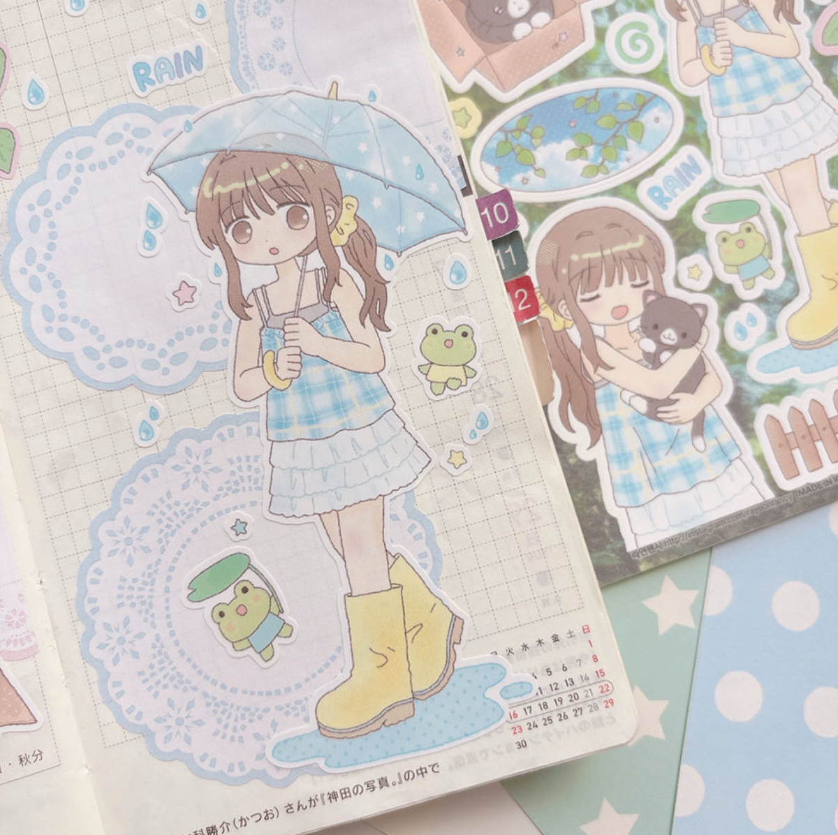 [RY60] NEW Rayeon Fancy 'Meeting You' Matte Sticker Sheet -Rayeon Fancy__korean_sticker_stationery