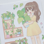 [RY62] NEW Rayeon Fancy 'Filled with Green' Matte Sticker Sheet -Rayeon Fancy__korean_sticker_stationery
