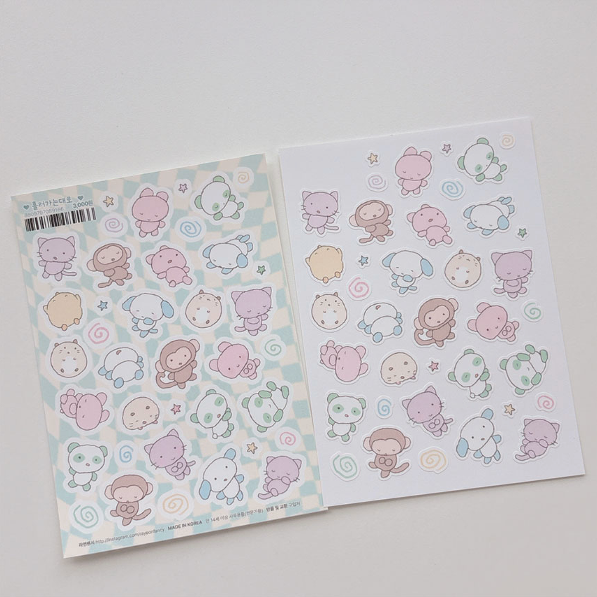 [RY63] NEW Rayeon Fancy 'Let it Be' Matte Sticker Sheet -Rayeon Fancy__korean_sticker_stationery