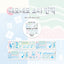 [RY66] NEW Rayeon Fancy 'Square Square Soda/Pink' Sparkle Silver Foil Kisscut Tape (options) -Rayeon Fancy_RY66S1 - Soda_korean_sticker_stationery