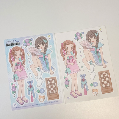 [RY68] NEW Rayeon Fancy 'Elegant Summer' Matte Sticker Sheet -Rayeon Fancy__korean_sticker_stationery