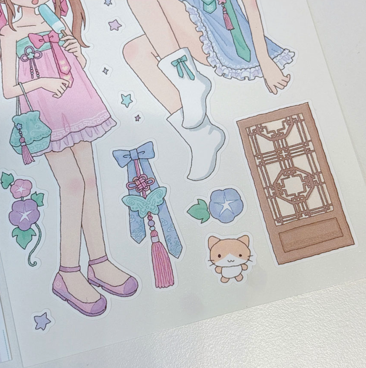 [RY68] NEW Rayeon Fancy 'Elegant Summer' Matte Sticker Sheet -Rayeon Fancy__korean_sticker_stationery
