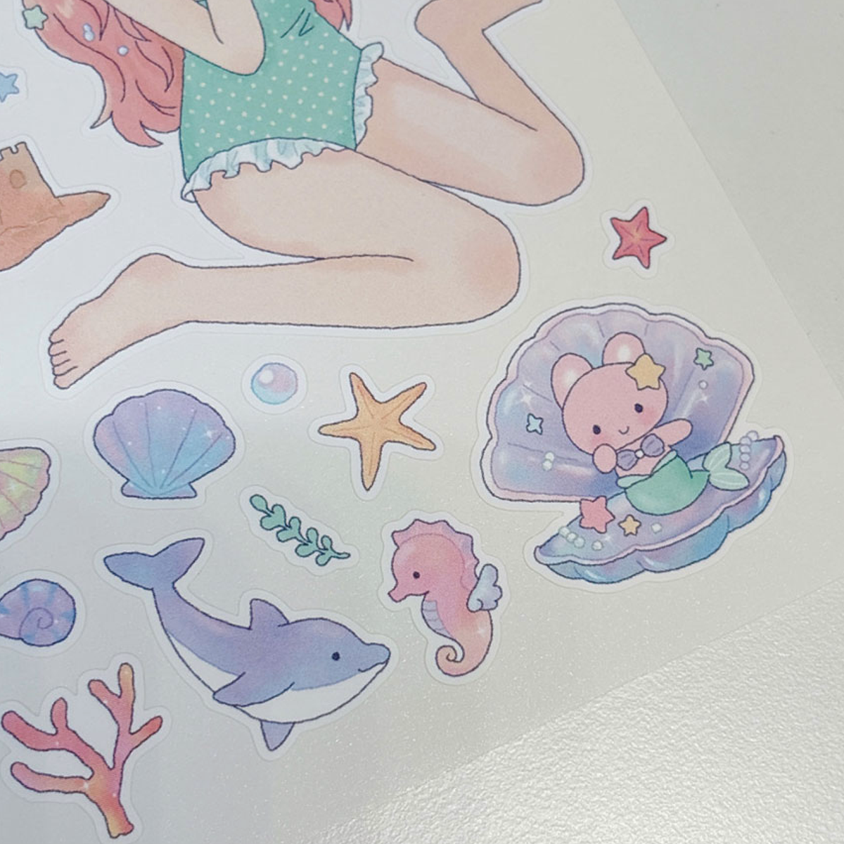 [RY69] NEW Rayeon Fancy 'Sound of Waves' Matte Sticker Sheet -Rayeon Fancy__korean_sticker_stationery