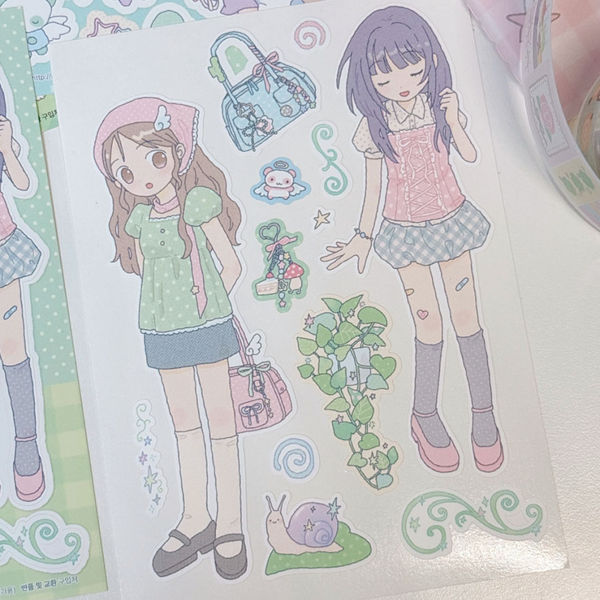 [RY74] NEW Rayeon Fancy 'Breeze' Matte Sticker Sheet -Rayeon Fancy__korean_sticker_stationery