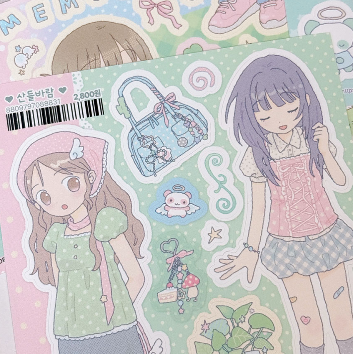 [RY74] NEW Rayeon Fancy 'Breeze' Matte Sticker Sheet -Rayeon Fancy__korean_sticker_stationery