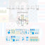 [RY76] NEW Rayeon Fancy 'Square Square Our House' Sparkle Silver Foil Kisscut Tape -Rayeon Fancy__korean_sticker_stationery