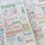[RY76] NEW Rayeon Fancy 'Square Square Our House' Sparkle Silver Foil Kisscut Tape -Rayeon Fancy__korean_sticker_stationery
