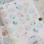 [RY78] NEW Rayeon Fancy 'Swirls' Clear Silver Foil Kisscut Tape -Rayeon Fancy__korean_sticker_stationery