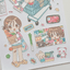 [RY80] NEW Rayeon Fancy 'Let's Go the the Market' Matte Sticker Sheet -Rayeon Fancy__korean_sticker_stationery