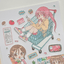 [RY80] NEW Rayeon Fancy 'Let's Go the the Market' Matte Sticker Sheet -Rayeon Fancy__korean_sticker_stationery