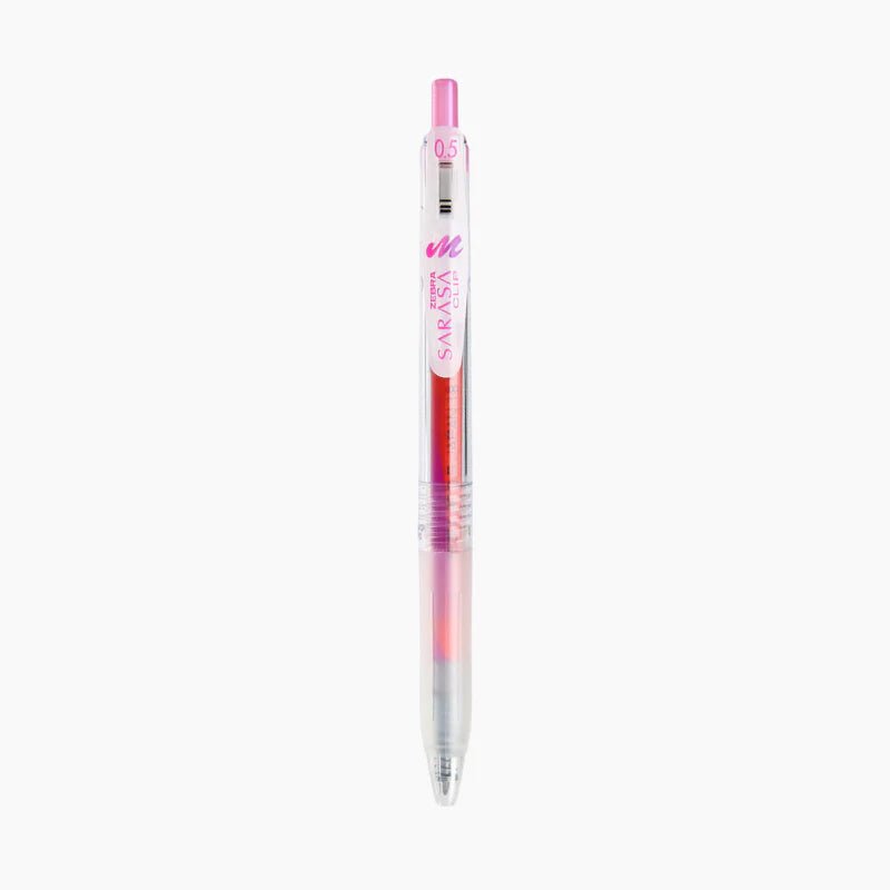 [SA01] Sarasa Clip Marble Color Gel Pen (5 color options) - Sarasa_SA01S4 - Cotton Candy_korean_sticker_stationery