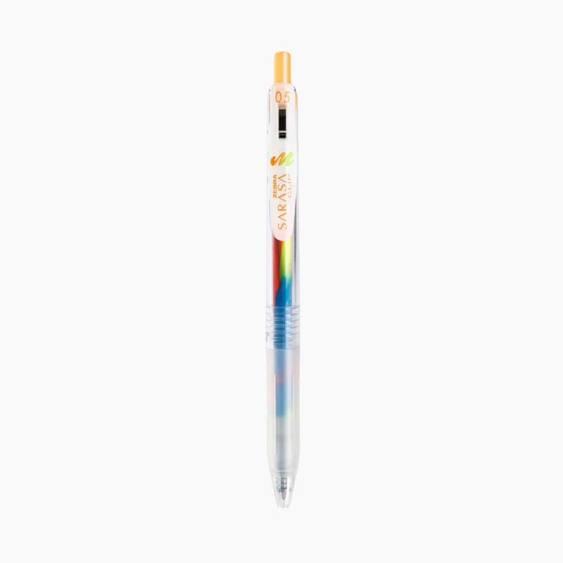 [SA01] Sarasa Clip Marble Color Gel Pen (5 color options) - Sarasa_SA01S2 - Hawaiian Pineapple_korean_sticker_stationery