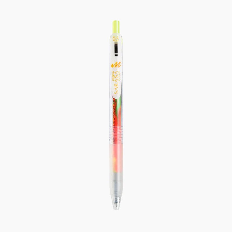 [SA01] Sarasa Clip Marble Color Gel Pen (5 color options) - Sarasa_SA01S5 - Tropical Mango_korean_sticker_stationery