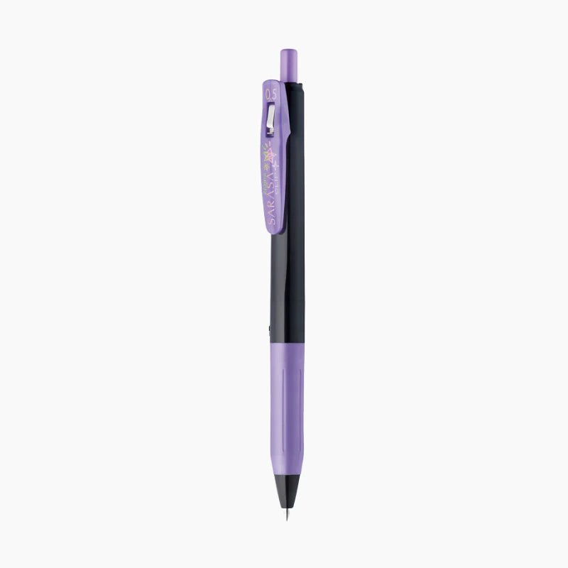 [SA04] Sarasa Clip Gel Pen Decoshine Color 0.5 mm (9 color options) - Sarasa_SA04S4 - Purple_korean_sticker_stationery